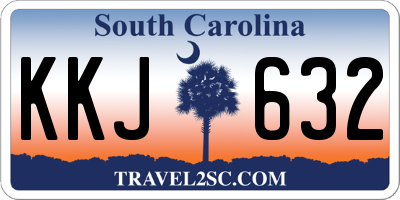 SC license plate KKJ632