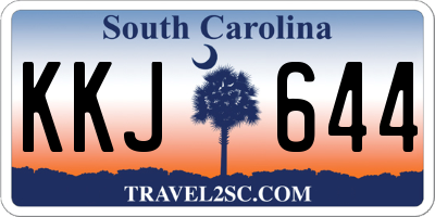 SC license plate KKJ644