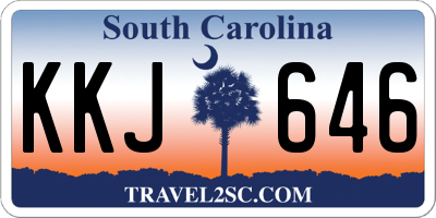SC license plate KKJ646