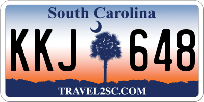 SC license plate KKJ648