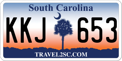 SC license plate KKJ653