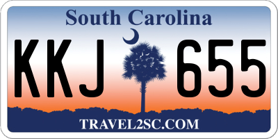 SC license plate KKJ655