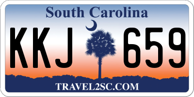 SC license plate KKJ659