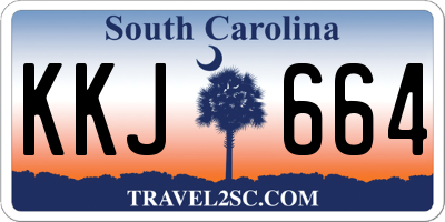 SC license plate KKJ664