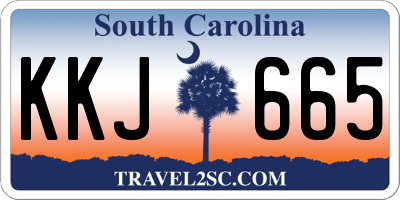 SC license plate KKJ665