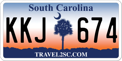 SC license plate KKJ674