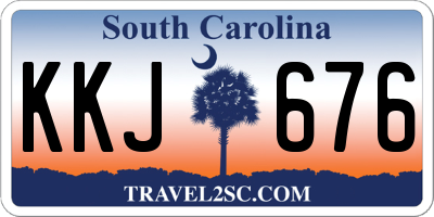 SC license plate KKJ676