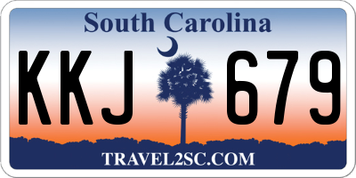 SC license plate KKJ679