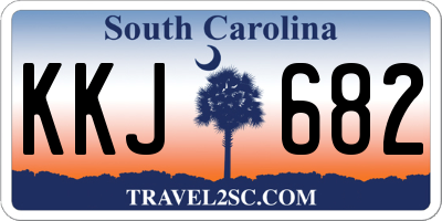 SC license plate KKJ682