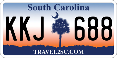SC license plate KKJ688