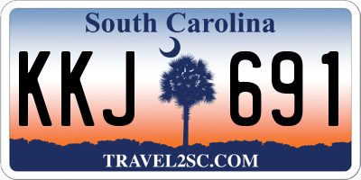 SC license plate KKJ691