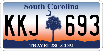 SC license plate KKJ693