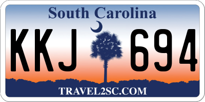 SC license plate KKJ694