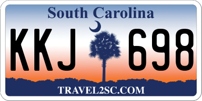 SC license plate KKJ698