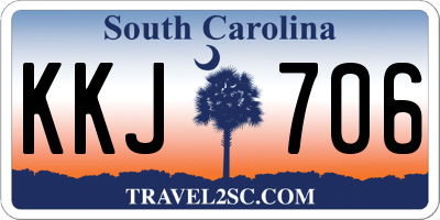 SC license plate KKJ706