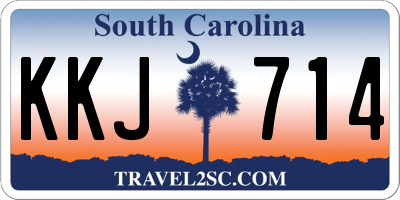SC license plate KKJ714