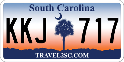 SC license plate KKJ717