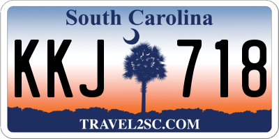 SC license plate KKJ718