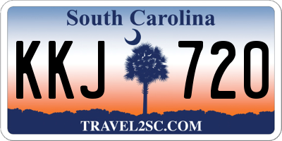 SC license plate KKJ720