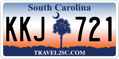 SC license plate KKJ721