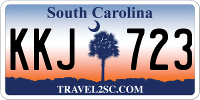SC license plate KKJ723