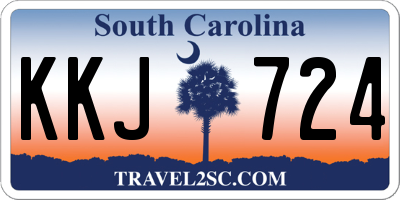 SC license plate KKJ724