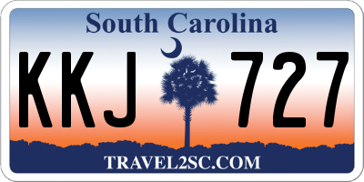 SC license plate KKJ727