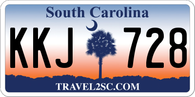 SC license plate KKJ728