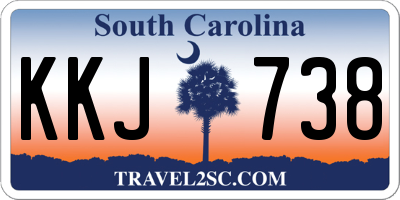 SC license plate KKJ738