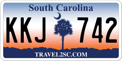 SC license plate KKJ742