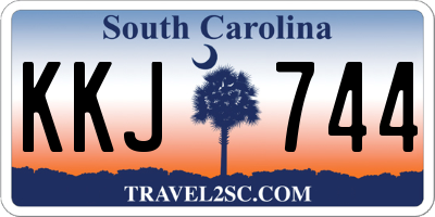 SC license plate KKJ744