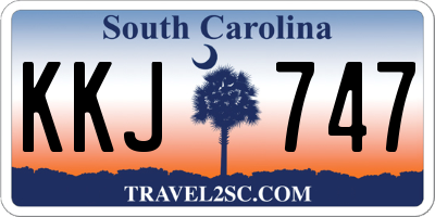 SC license plate KKJ747