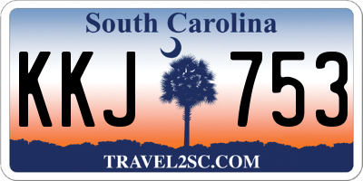 SC license plate KKJ753