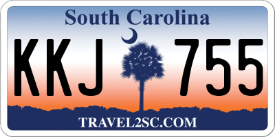 SC license plate KKJ755