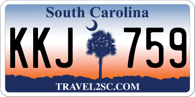 SC license plate KKJ759