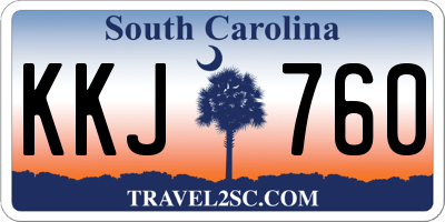 SC license plate KKJ760