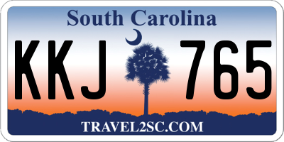 SC license plate KKJ765