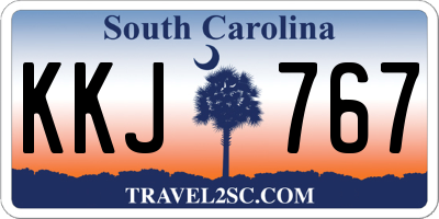 SC license plate KKJ767