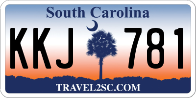 SC license plate KKJ781
