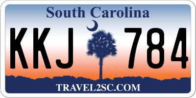 SC license plate KKJ784