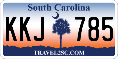 SC license plate KKJ785