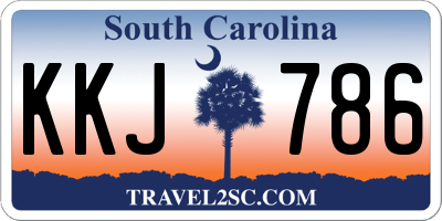 SC license plate KKJ786