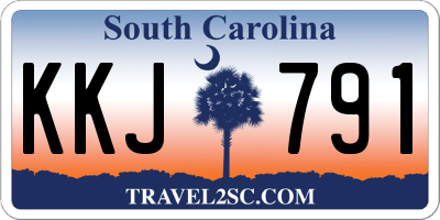 SC license plate KKJ791