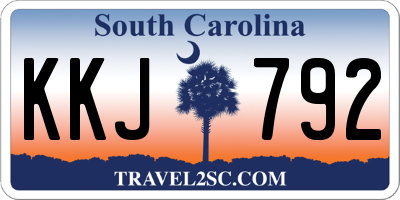 SC license plate KKJ792