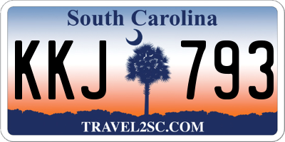 SC license plate KKJ793