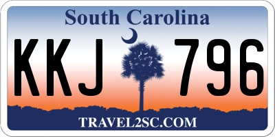SC license plate KKJ796