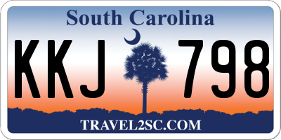 SC license plate KKJ798