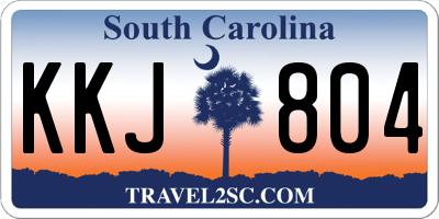 SC license plate KKJ804