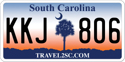 SC license plate KKJ806