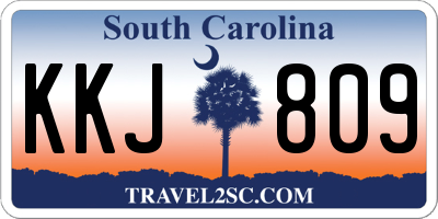 SC license plate KKJ809